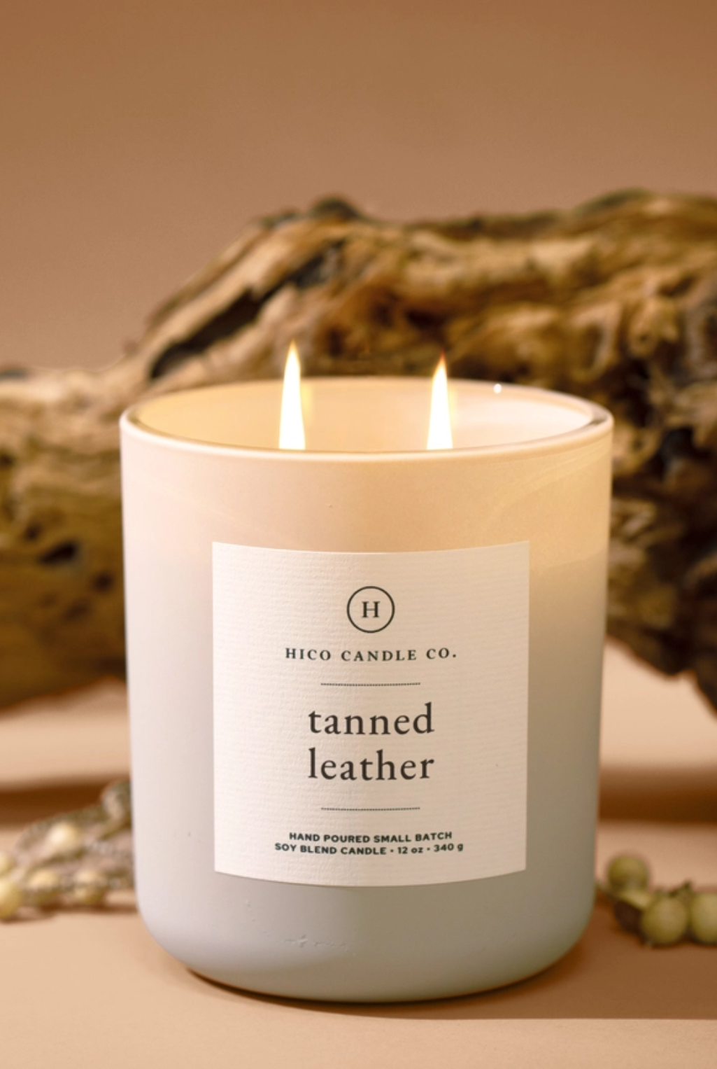 Tanned Leather Candle