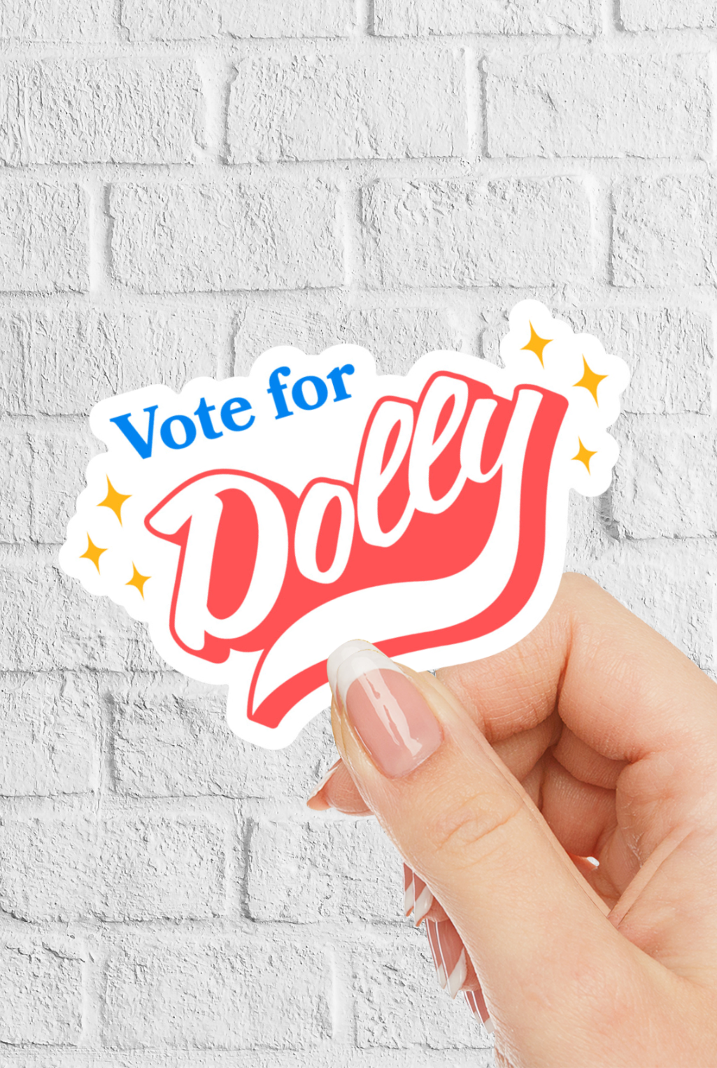 Vote for Dolly Sticker