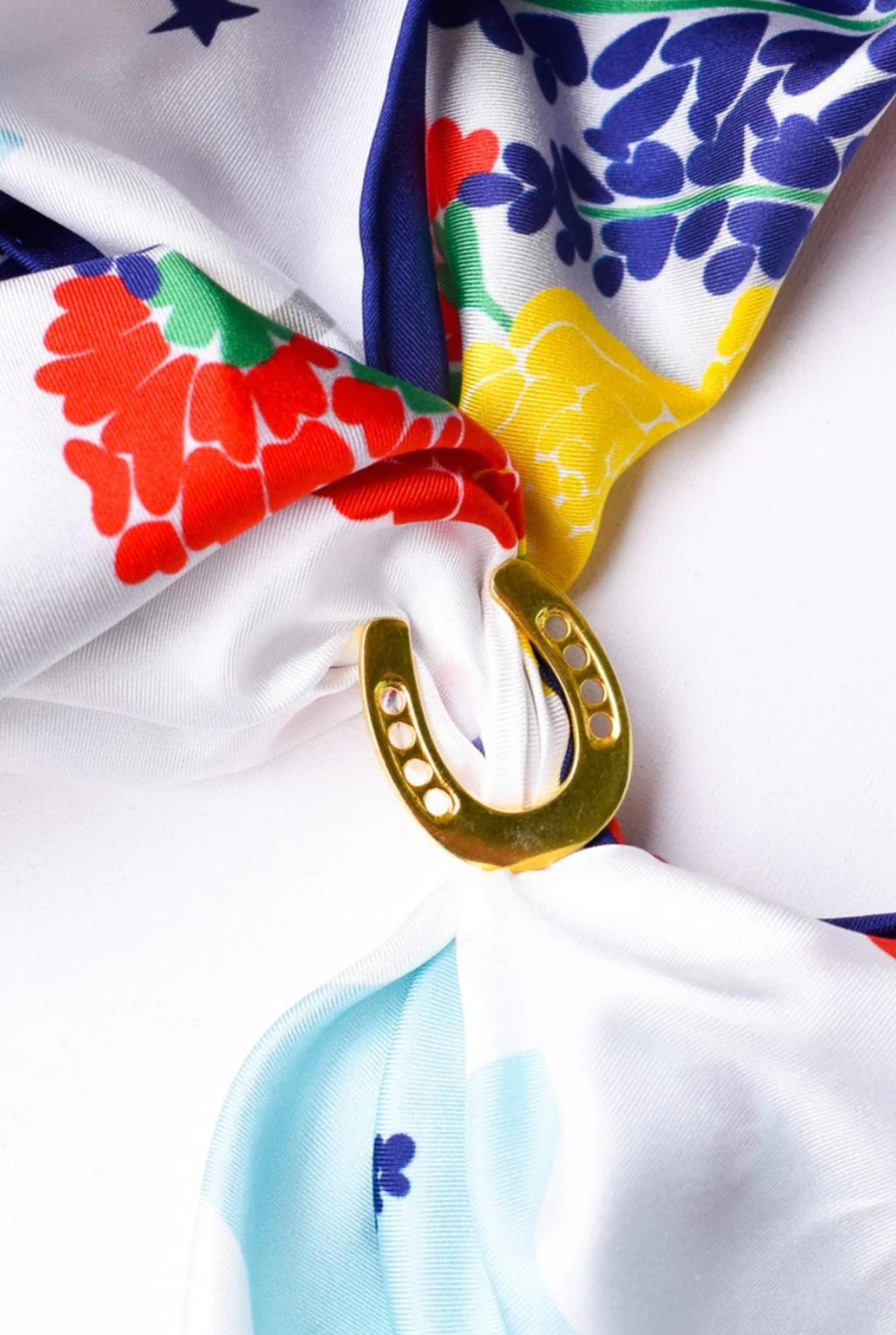 Lucky Horseshoe Scarf Ring