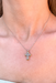 Venezia Petite Cross Necklace - Tucker Brown