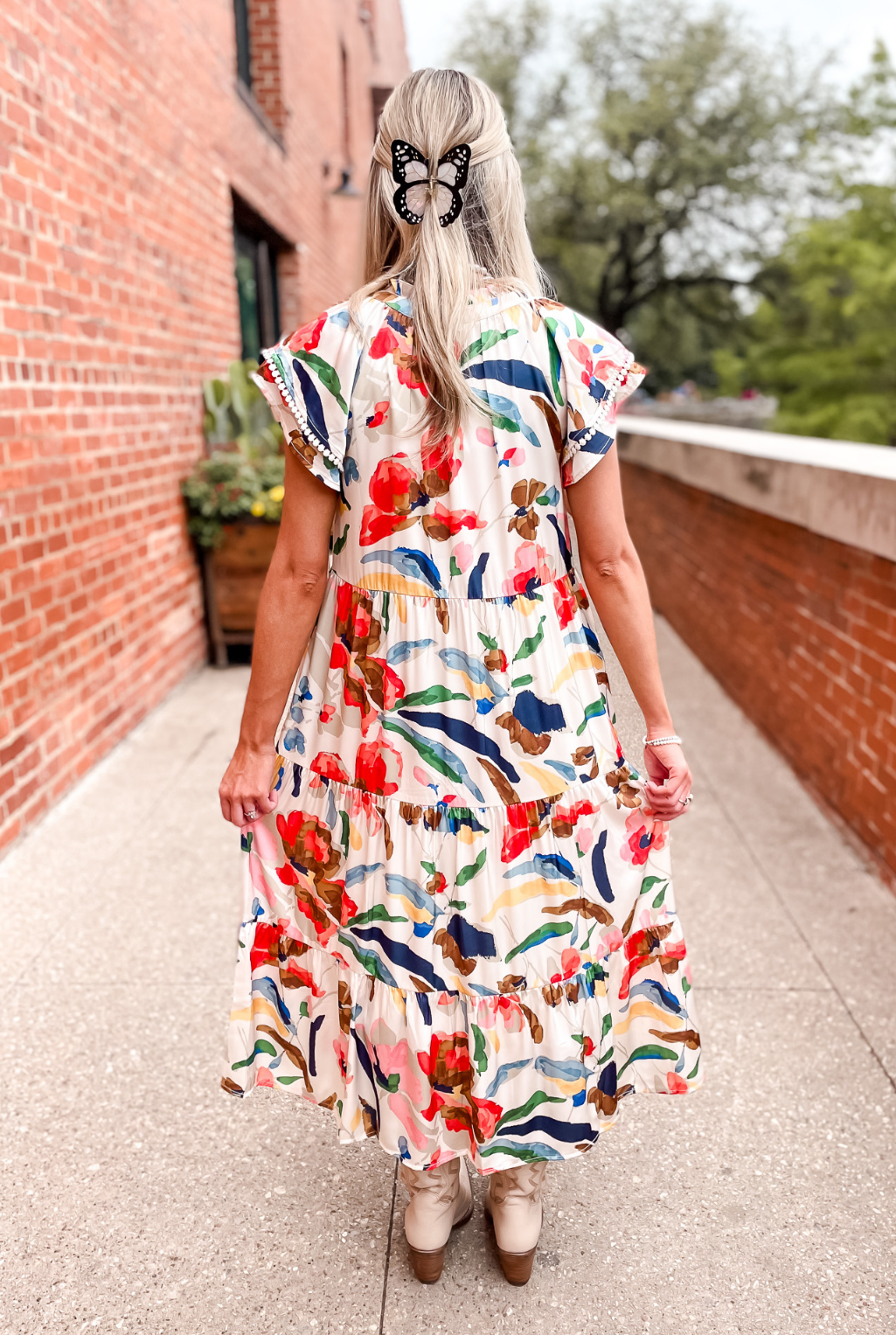 April Showers Satin Dress