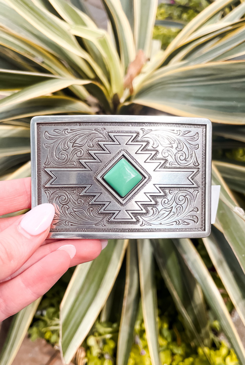 Southwest Diamond Belt Buckle