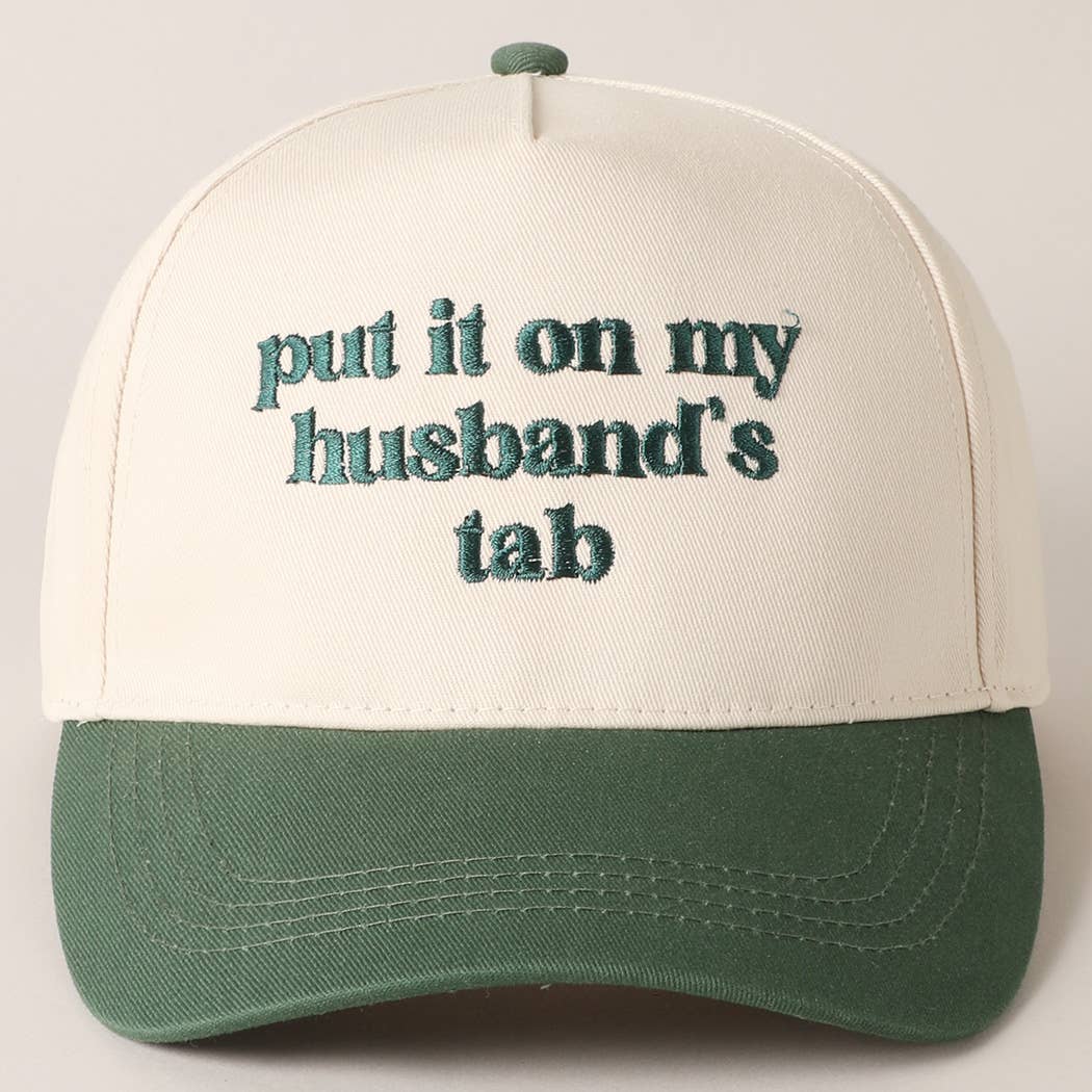 Husband's Tab Baseball Cap - Green