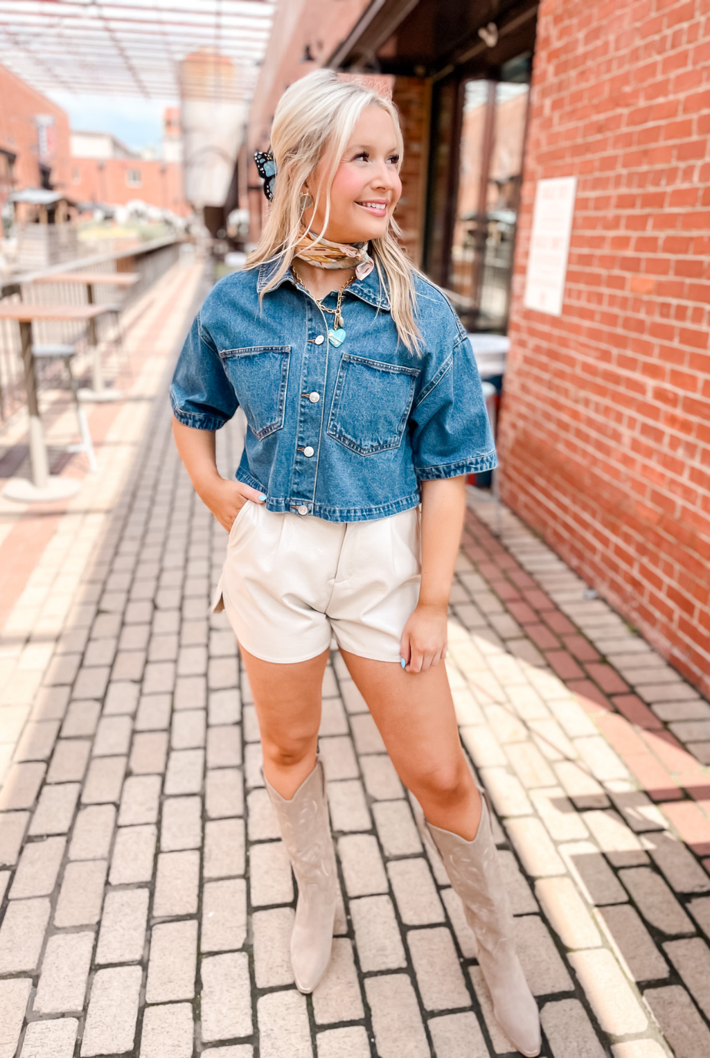 Faux Real Shorts - Taupe