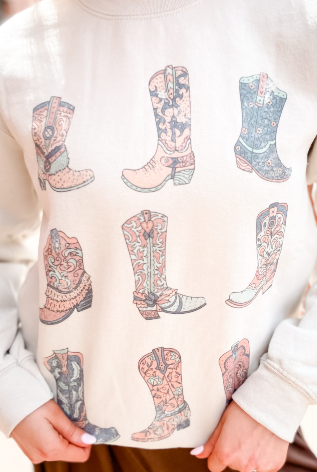 Tooled Boots Sweatshirt