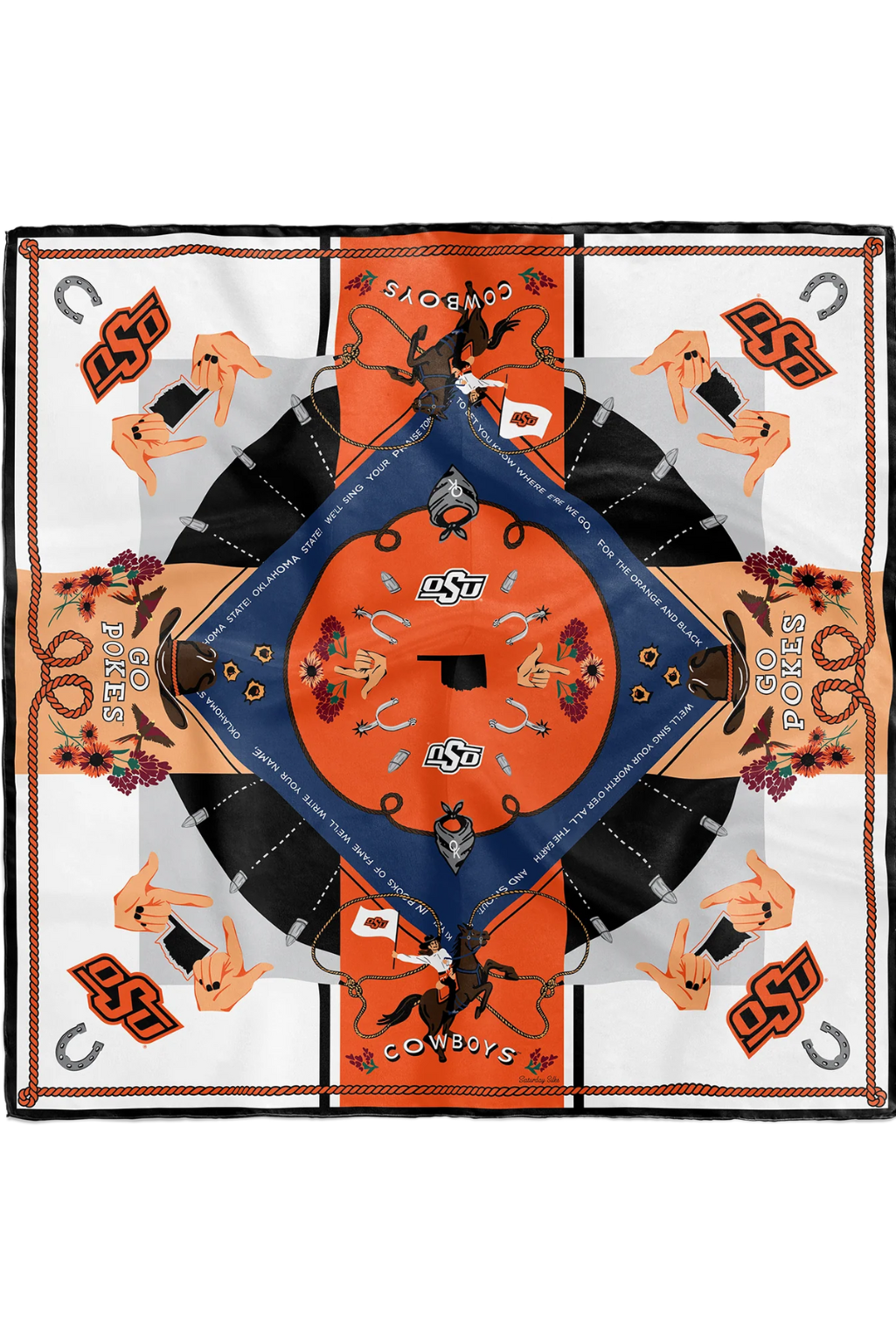 OSU Cowboys Silk Scarf