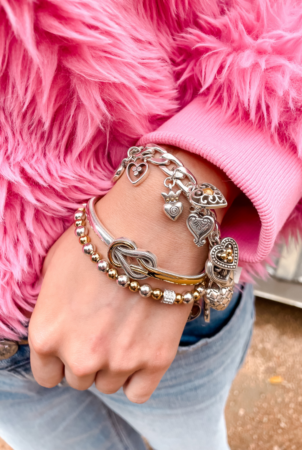 Interlok Harmony Bar Bracelet - Two Tone
