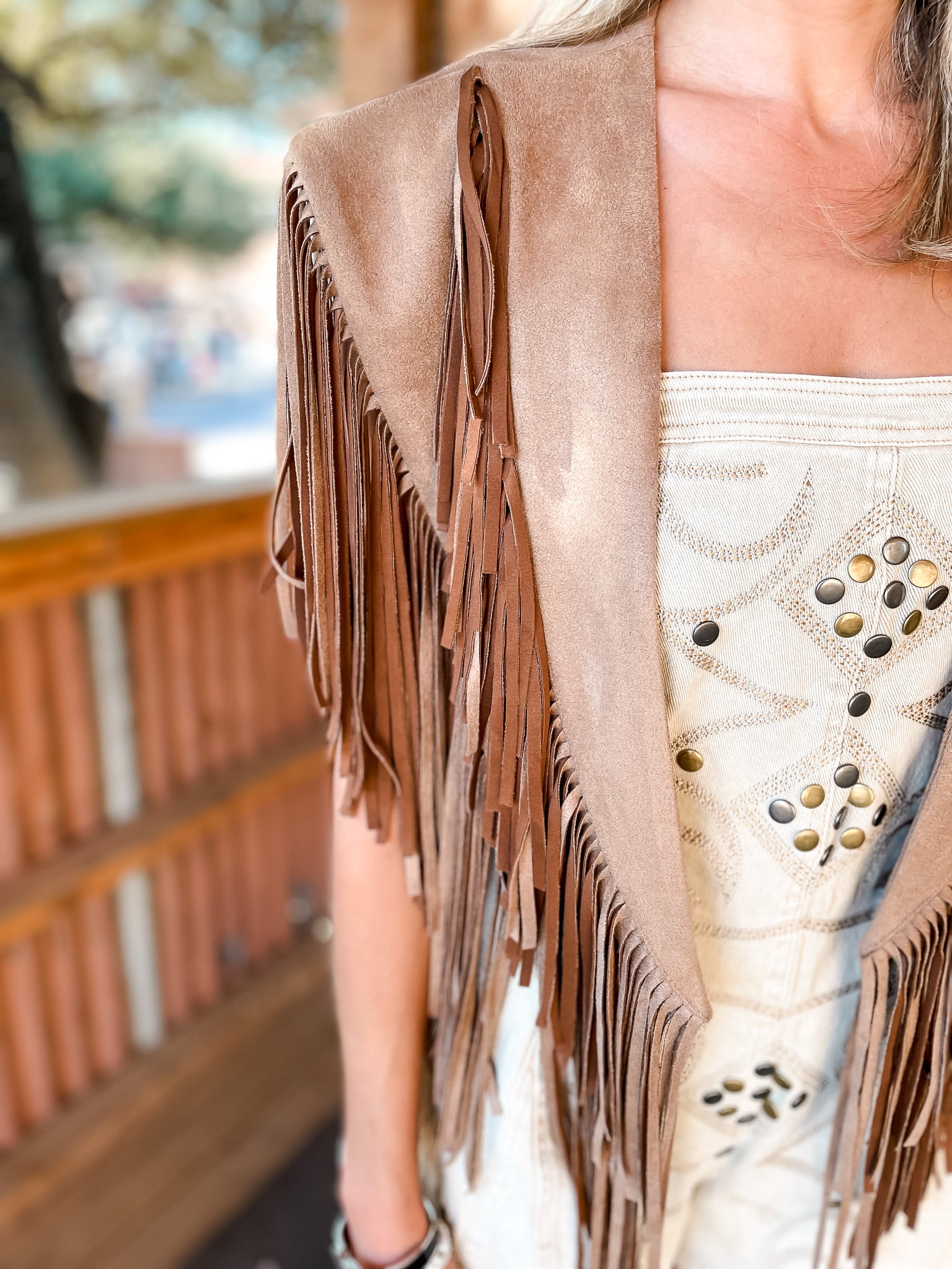 Fringe Collar - Tan