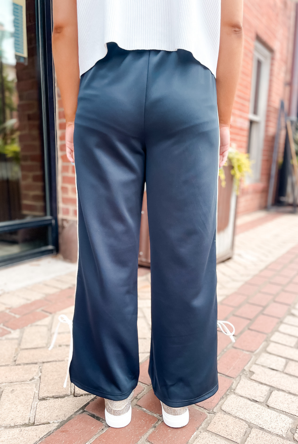 Tied Up In Track Pants - Navy