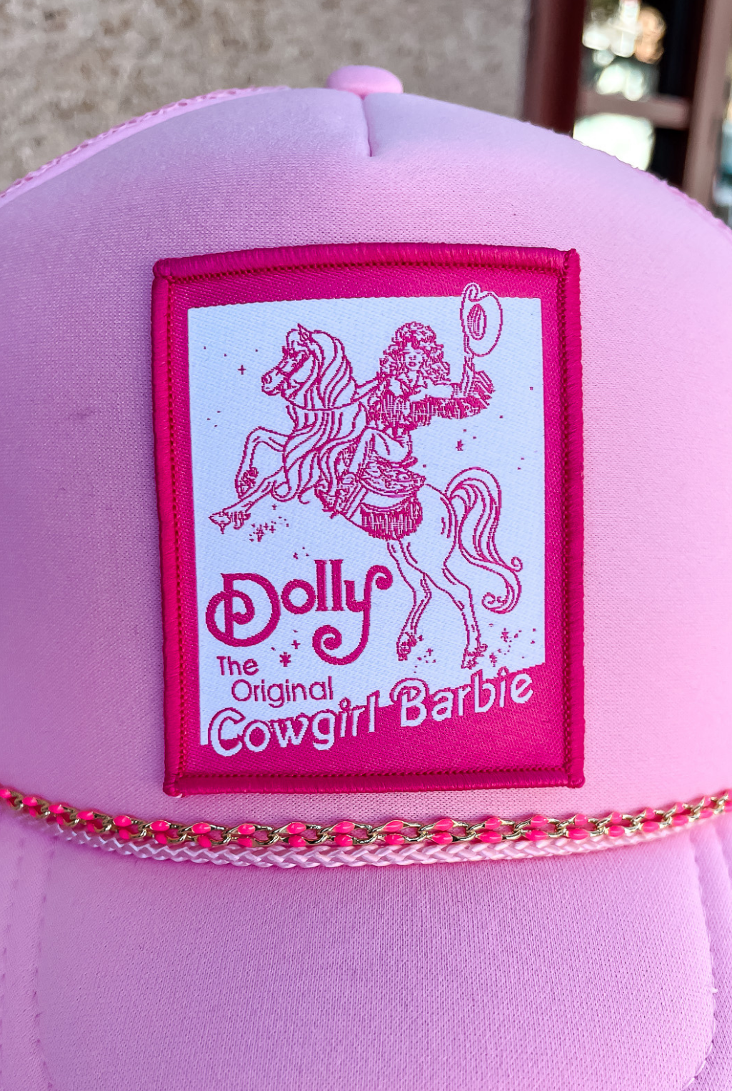 Dolly Barbie Cowgirl Trucker Cap