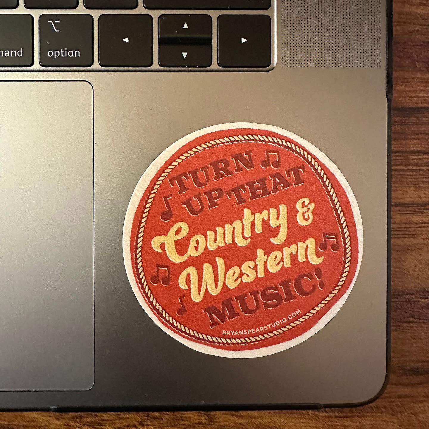 Turn Up Country Music Sticker