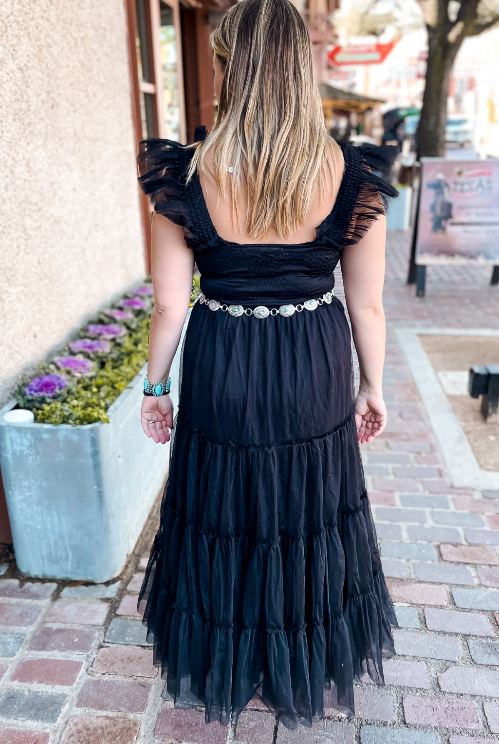 Florence Tiered Dress - Black