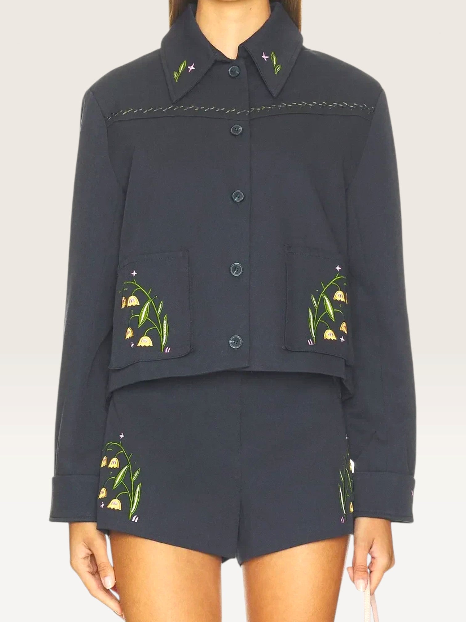 Jalen Floral Embroidered Jacket