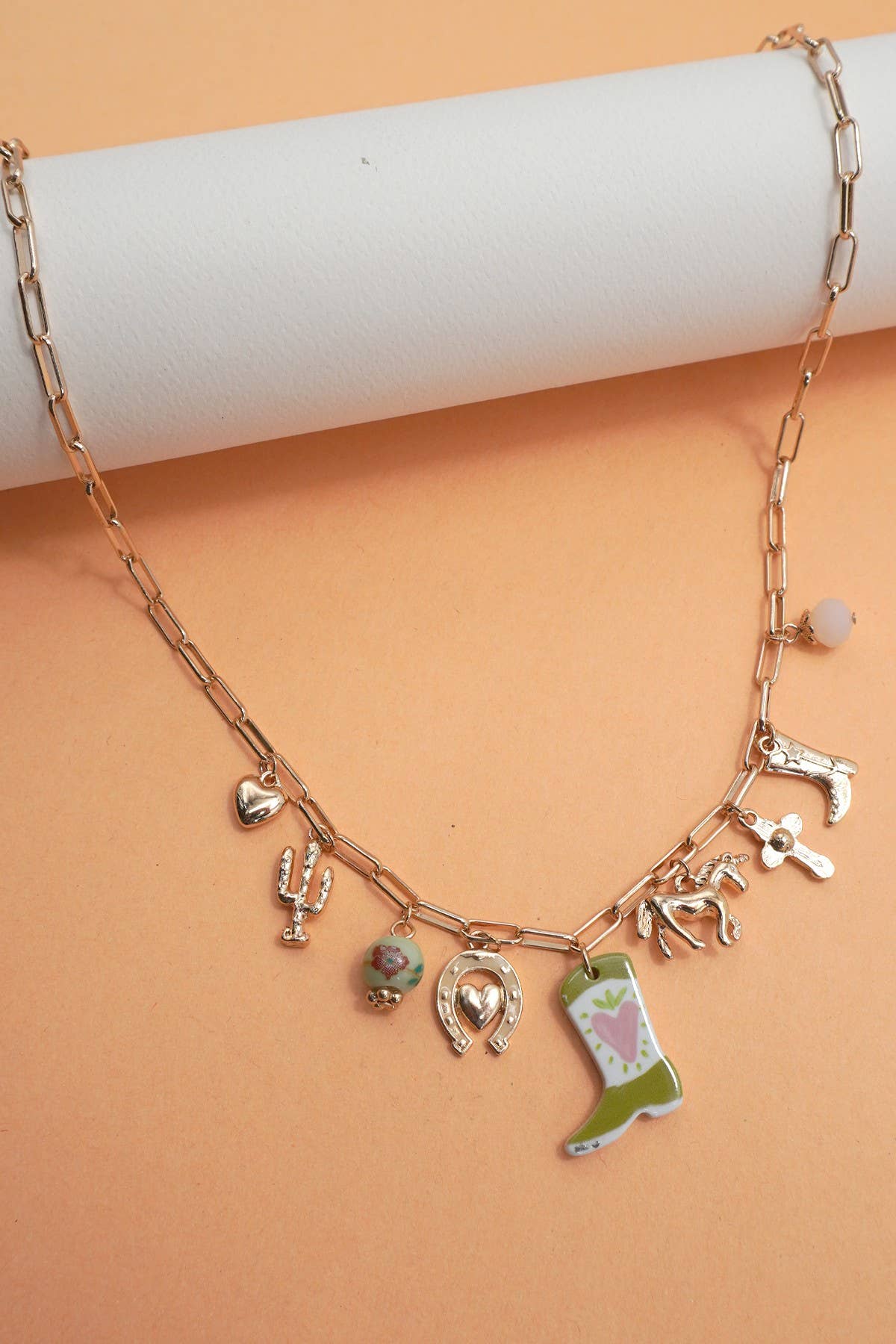 Boot Love Charm Necklace