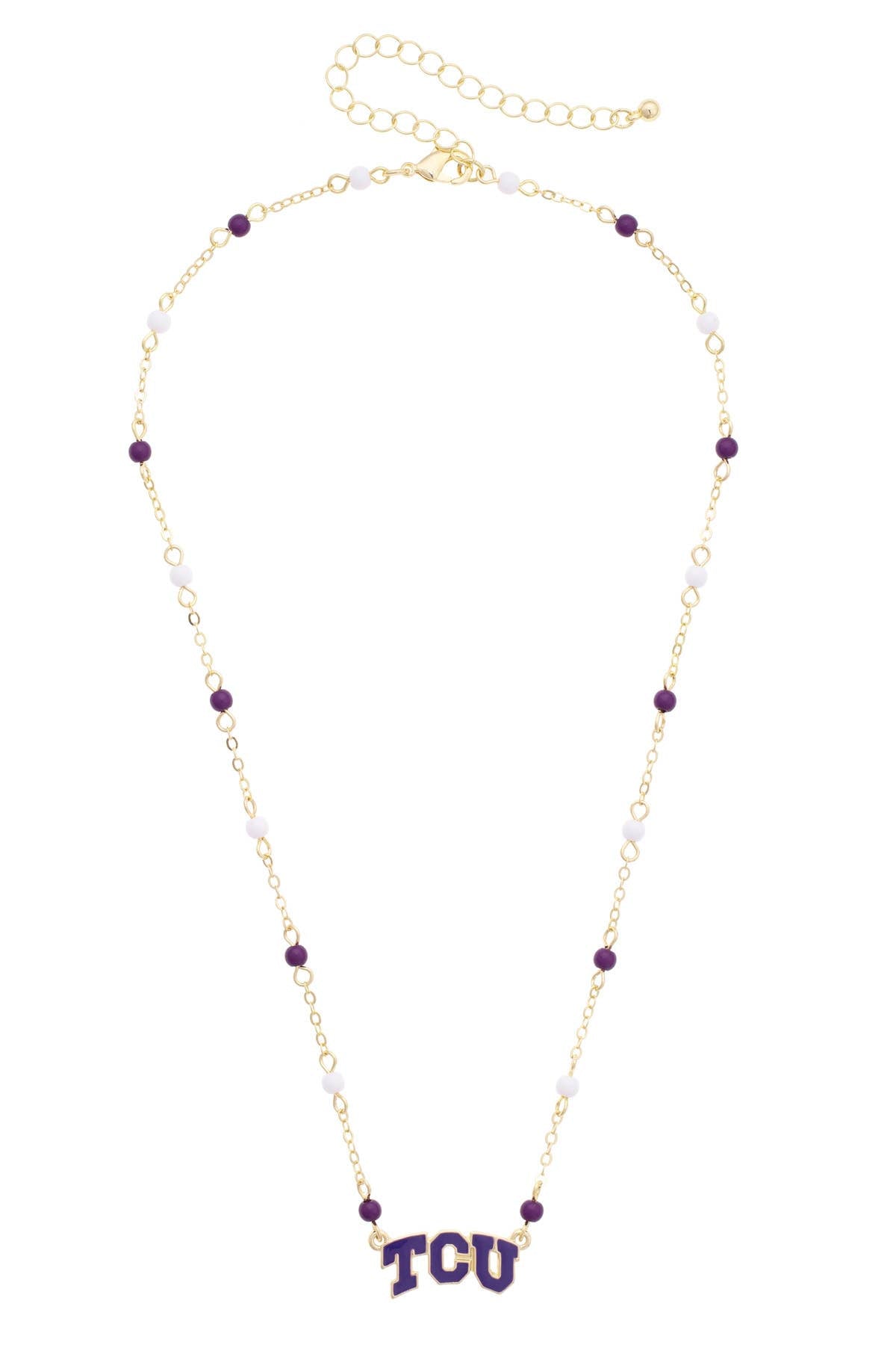 TCU Horned Frogs Logo Layering Necklace
