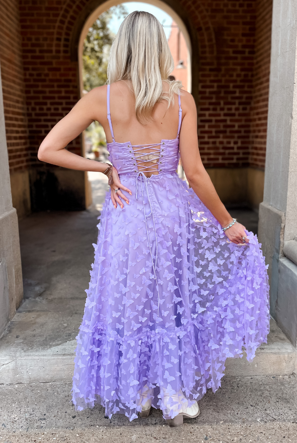 Mariposa Midi Dress - Lavender