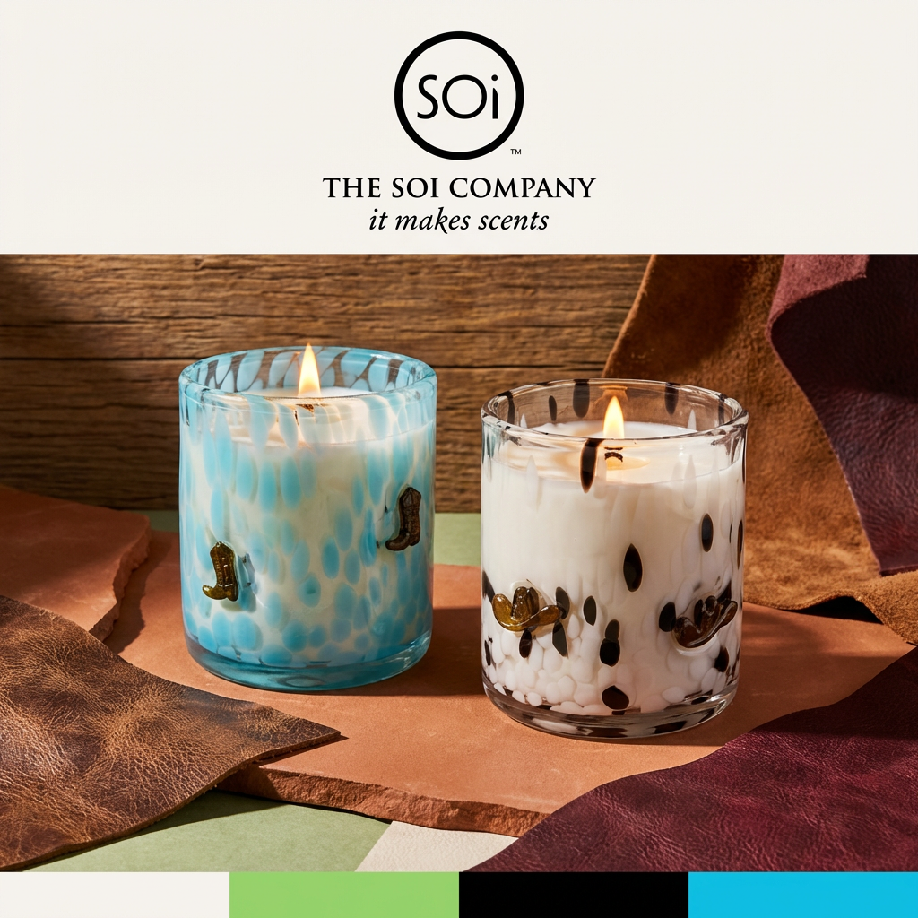 Cowboy Boot Icon Candle