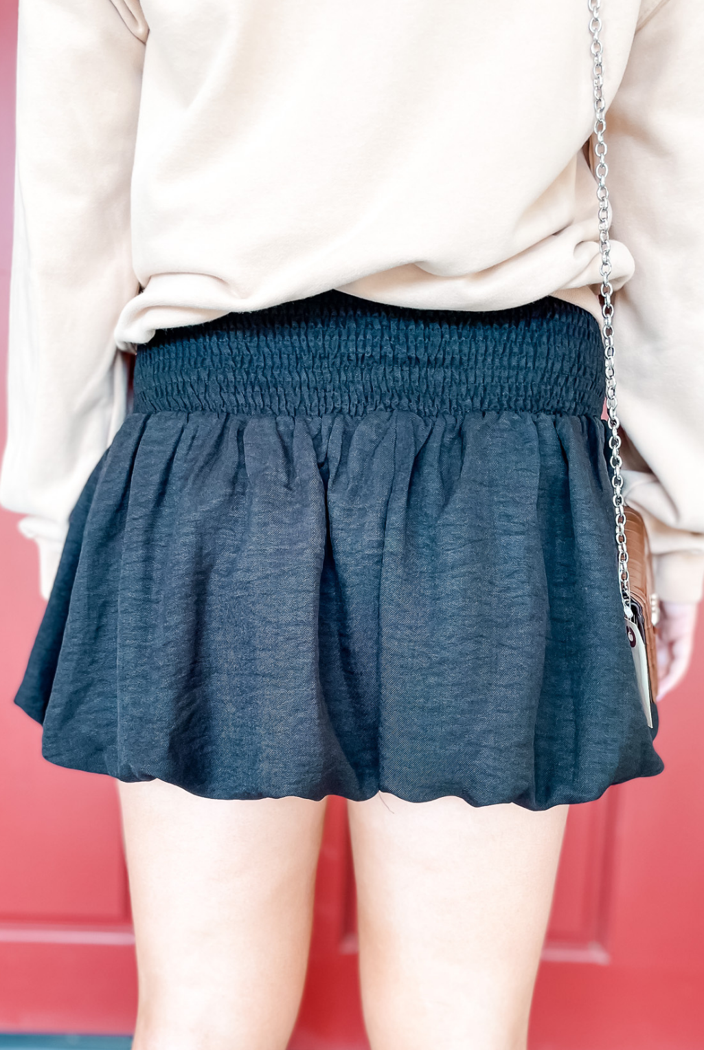 Bubble Mini Skirt - Black
