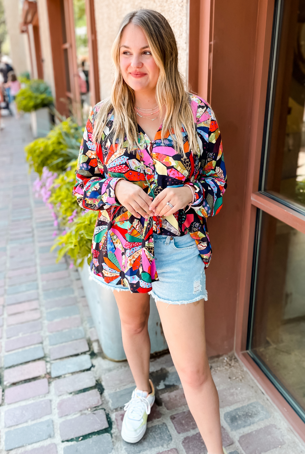 Jolene Multi Patchwork Shirt