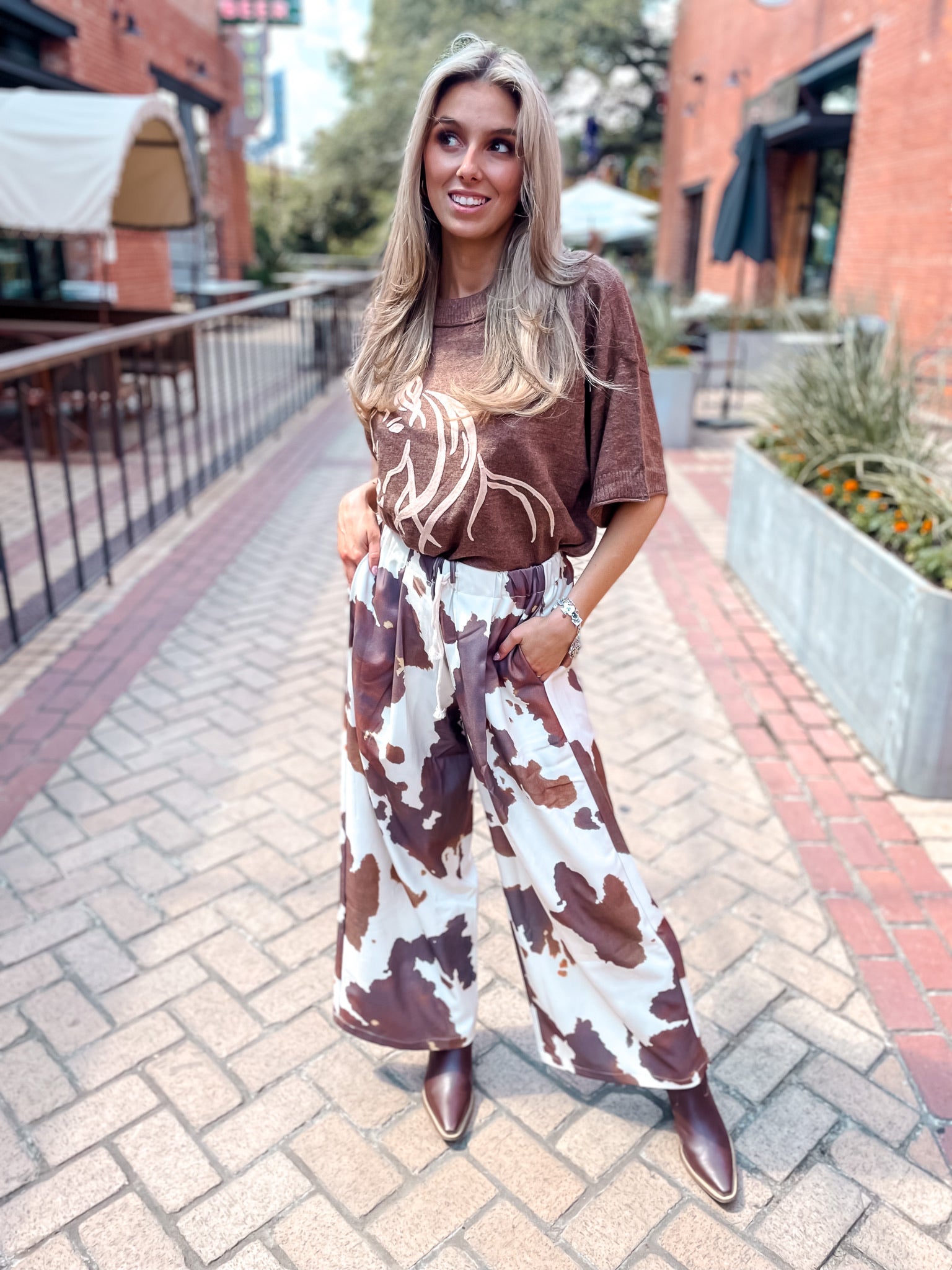 Rustic Ranch Wide Leg Pants