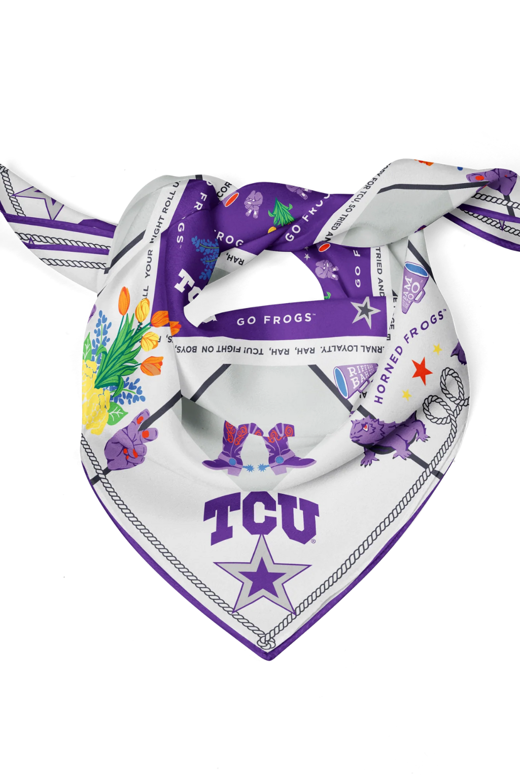 TCU Horned Frogs Silk Scarf