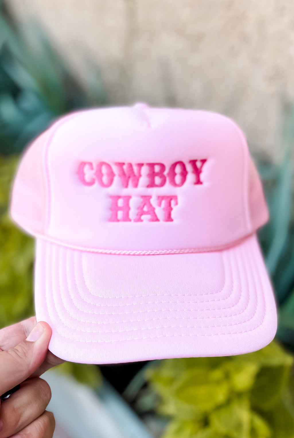 Cowboy Hat Trucker - Pink