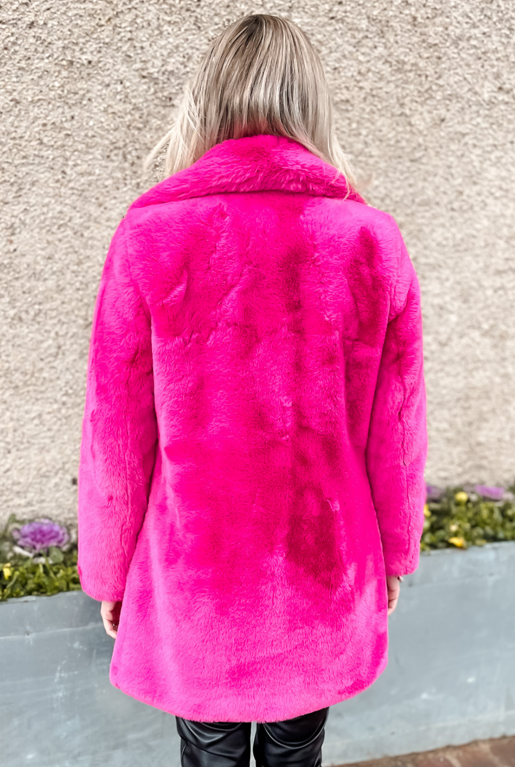 Le Mink Fur Jacket - Hot Pink