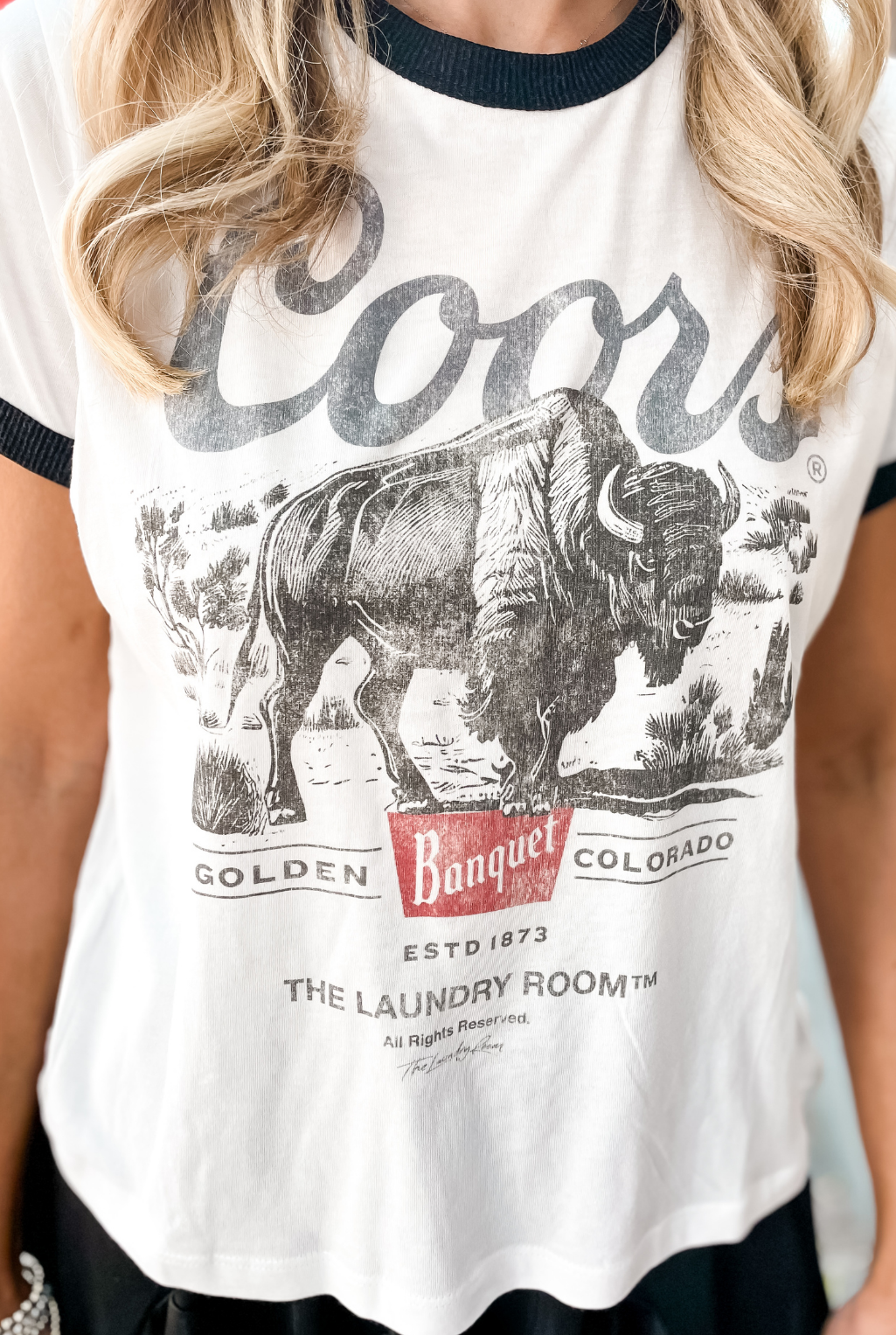 Coors Bison Ringer T-Shirt