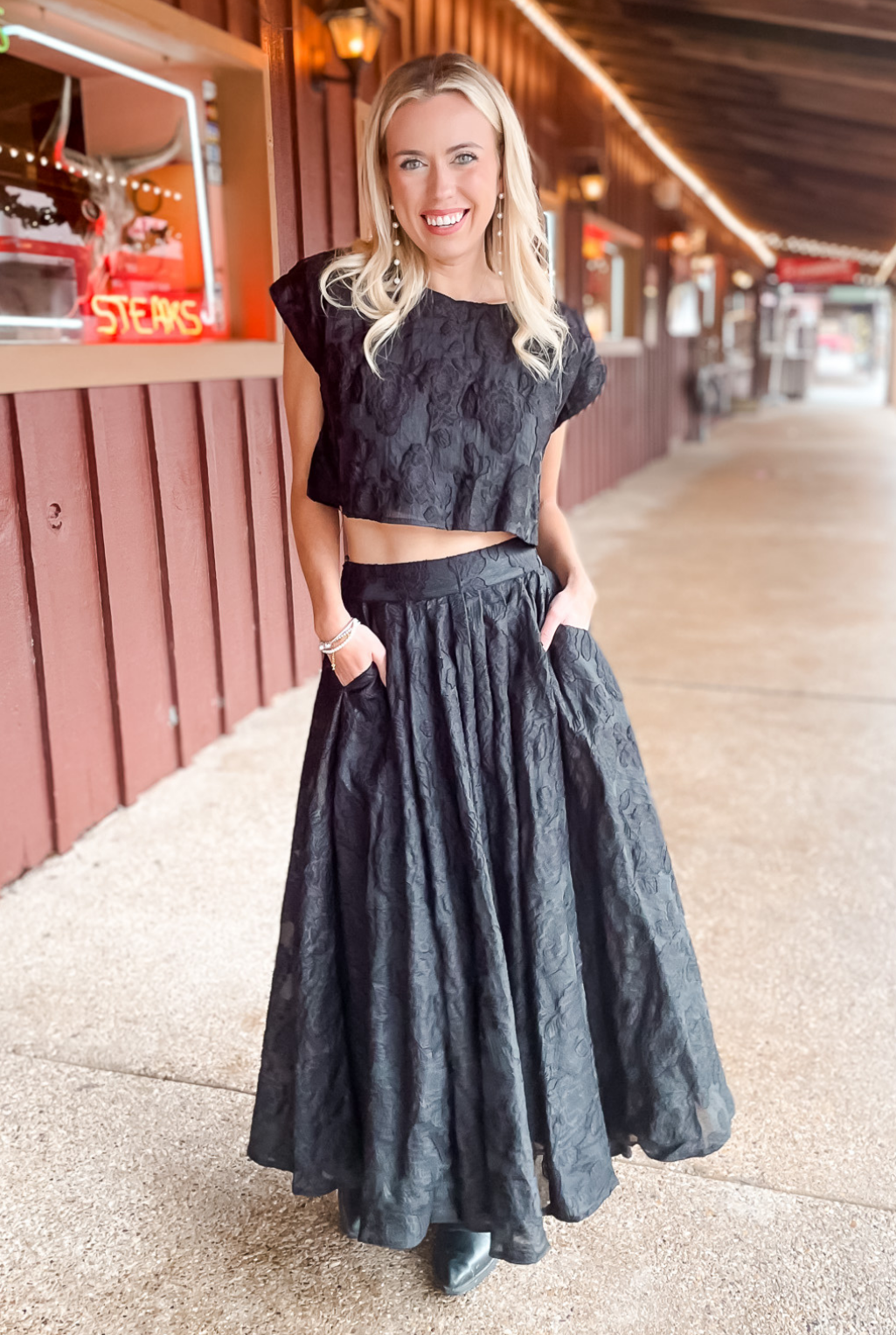 Doubly Damask Set - Black