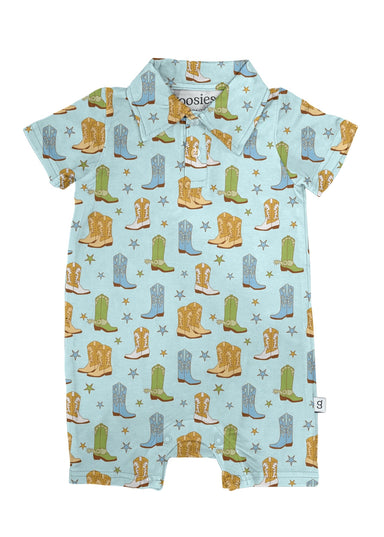 Boots & Stars Infant Romper - Tucker Brown