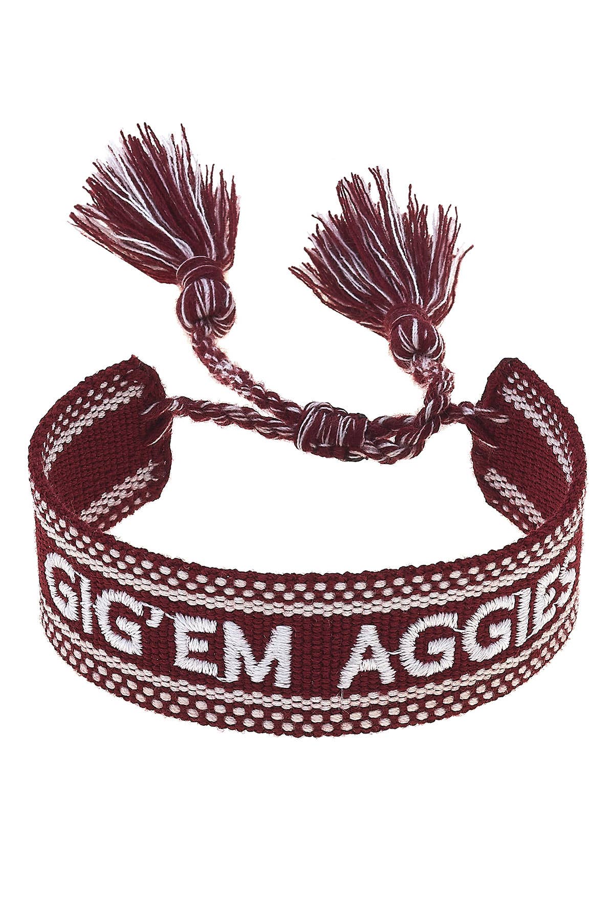 Texas A&M Aggies Tassel Bracelet