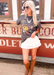 Layers Of Ruffles Skort - White - Tucker Brown