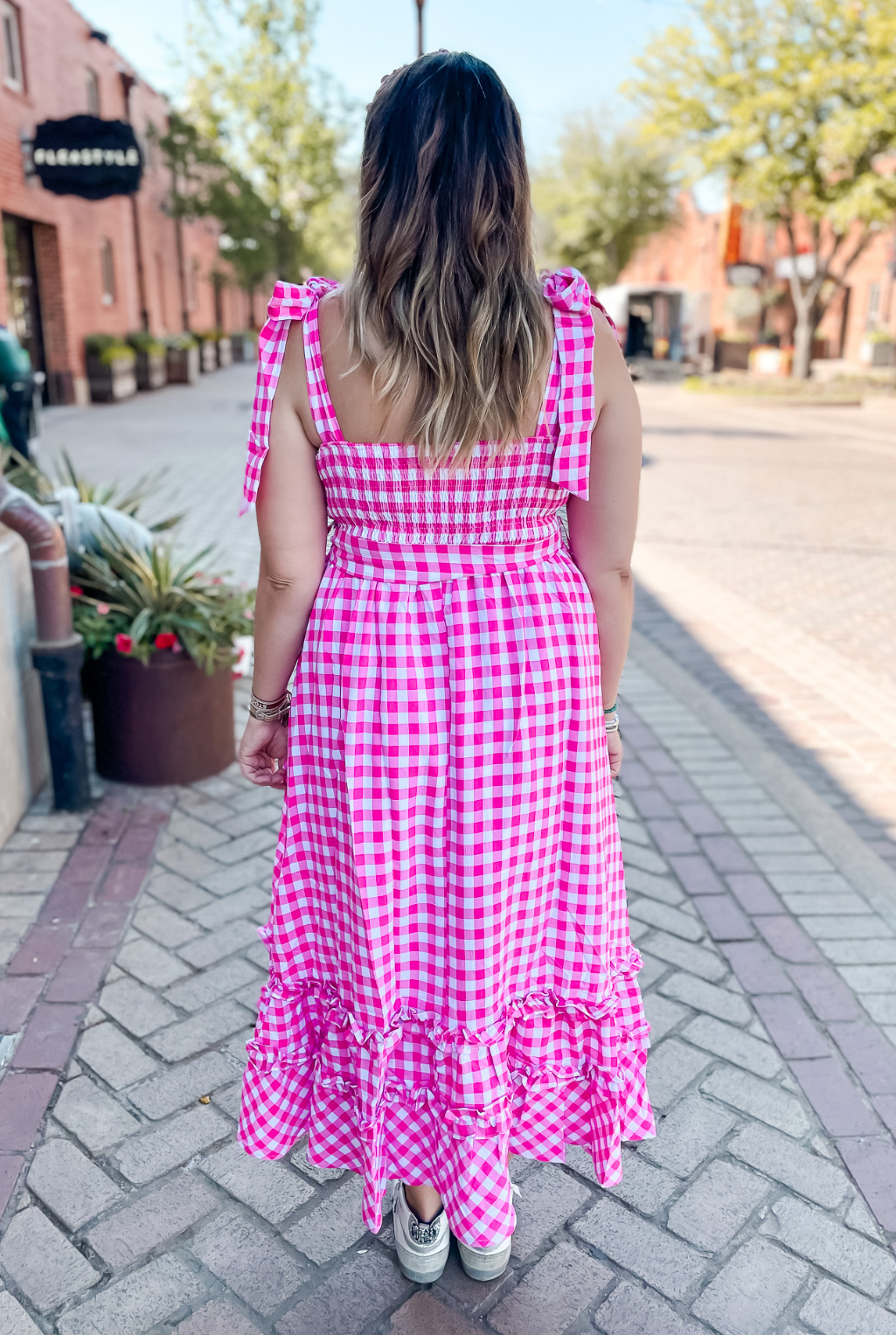 Picnic Pink Gingham Dress