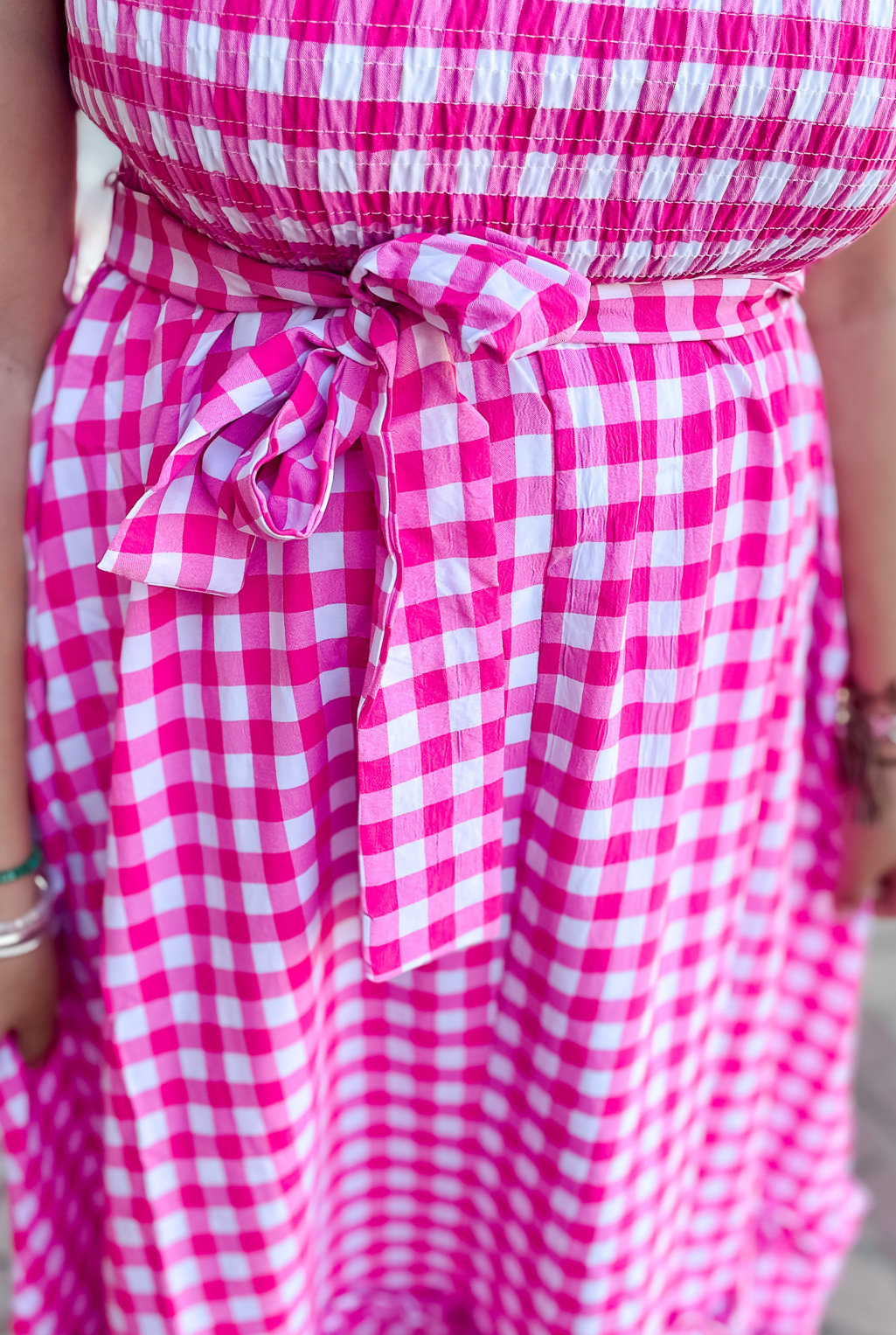 Picnic Pink Gingham Dress