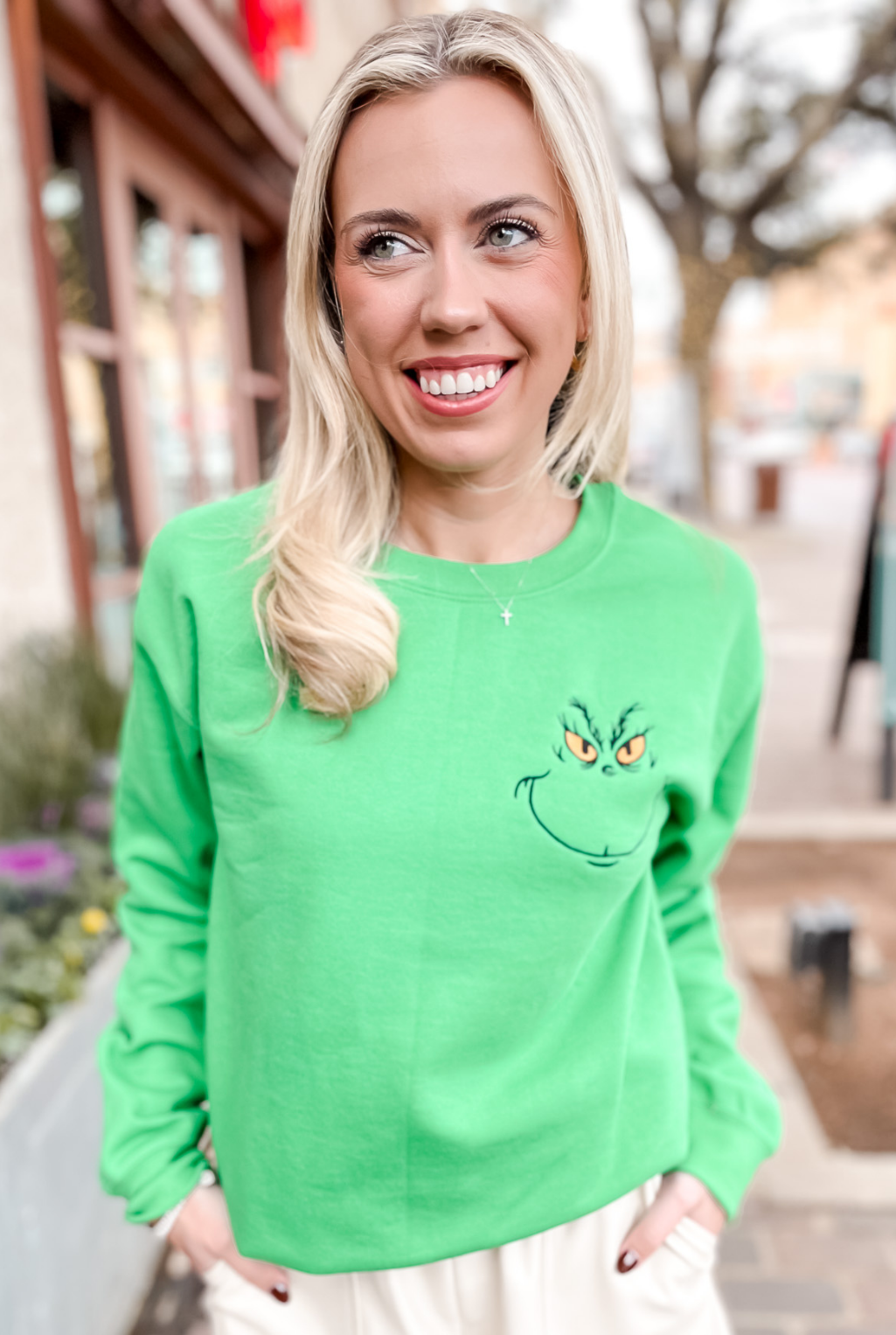 The Grinch Embroidered Sweatshirt