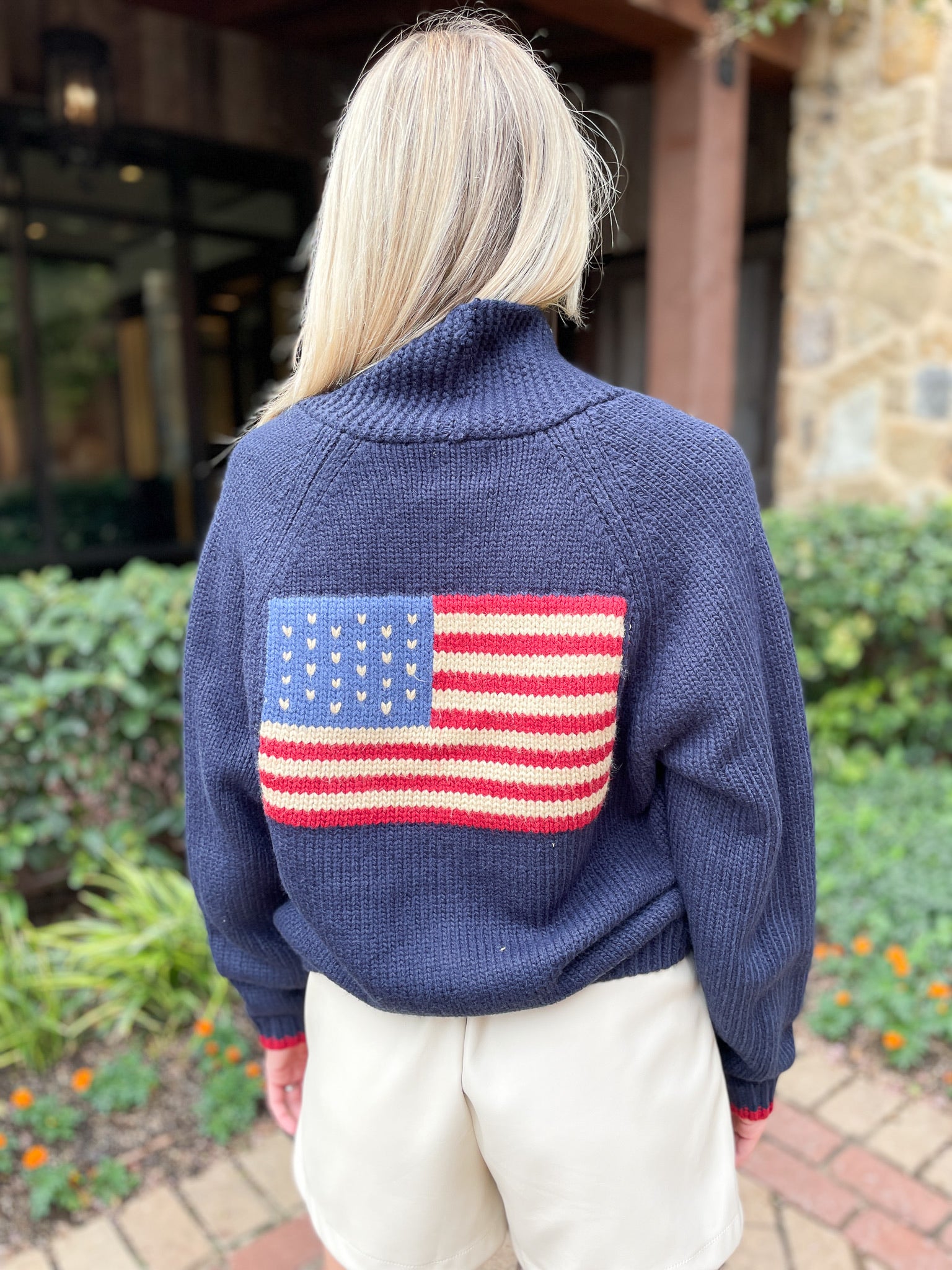 USA Varsity Flag Cardigan