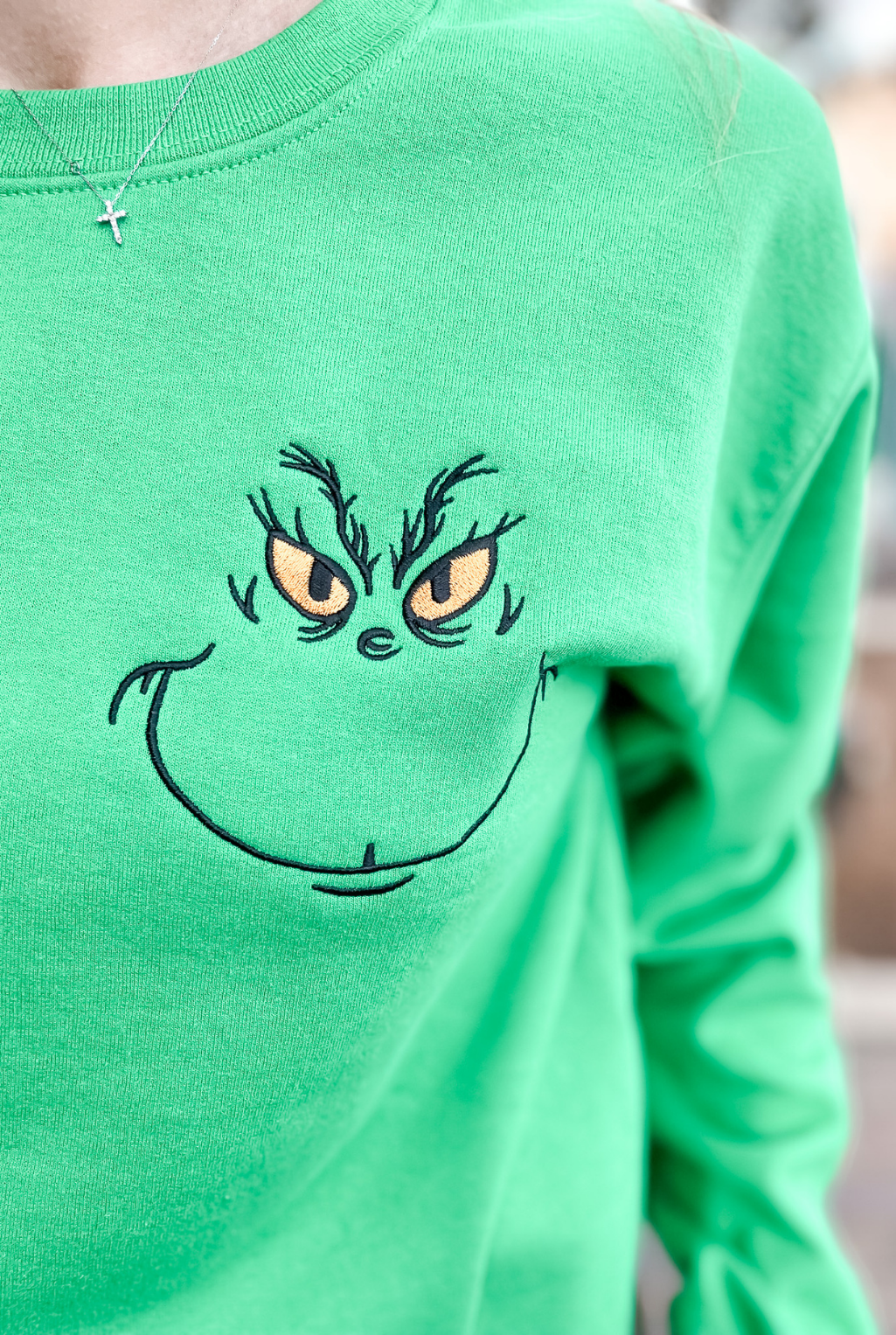 The Grinch Embroidered Sweatshirt