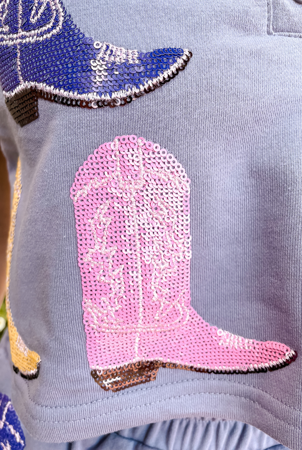 Cowboy Boot Knit Skort