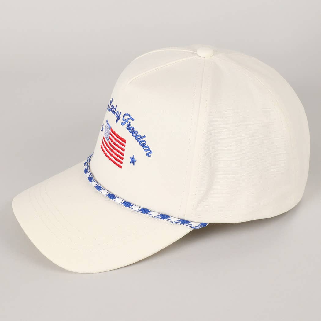 Y Land of Freedom Baseball Cap - Blue - Tucker Brown