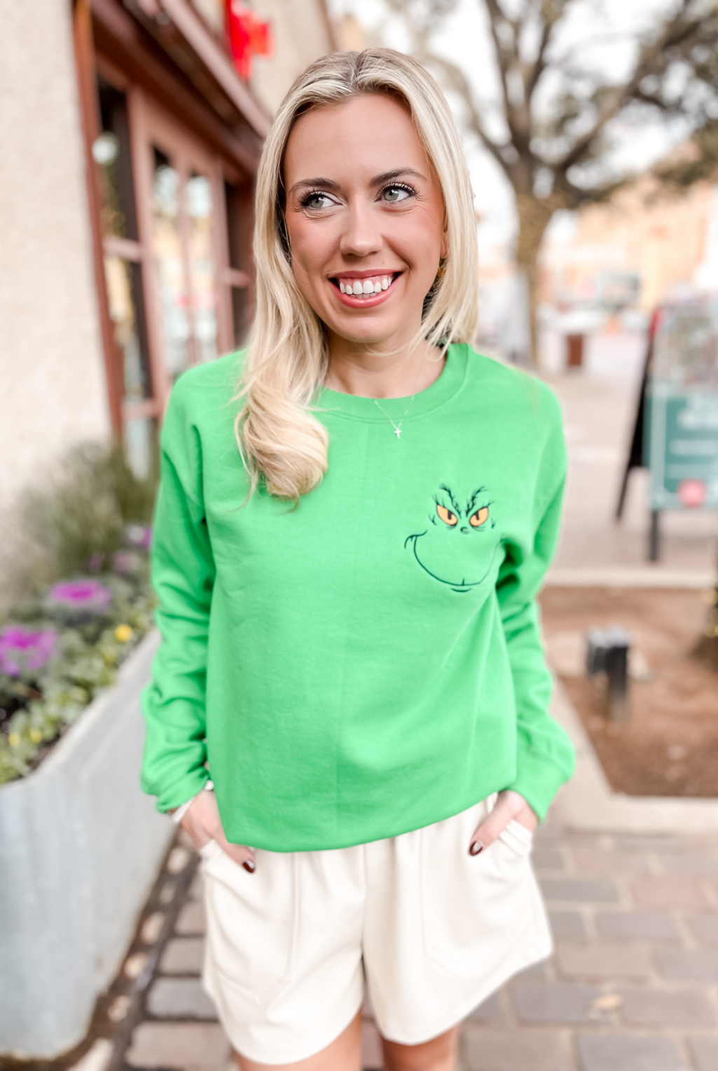 The Grinch Embroidered Sweatshirt