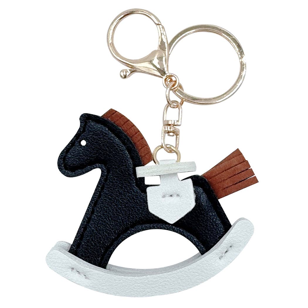 Rocking Horse Bag Charm - Blue