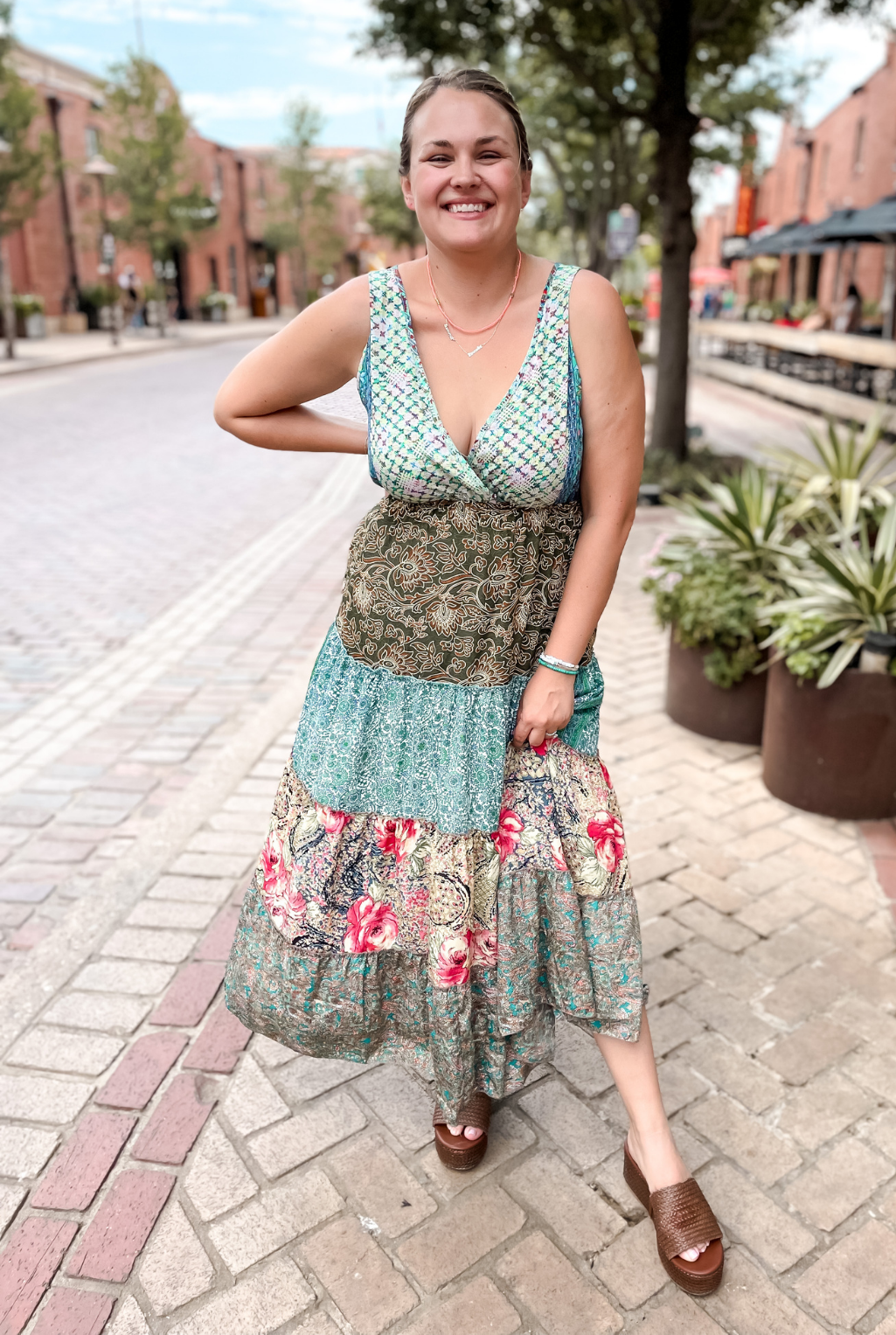 Cressida Patchwork Dress