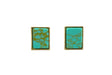 Rectangular Stud Earrings - Turquoise - Tucker Brown