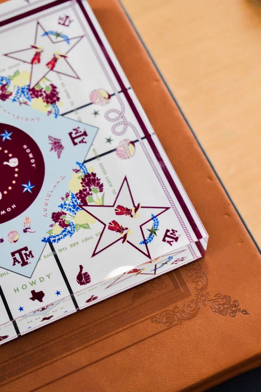 Texas A&M Aggies Acrylic Block Art