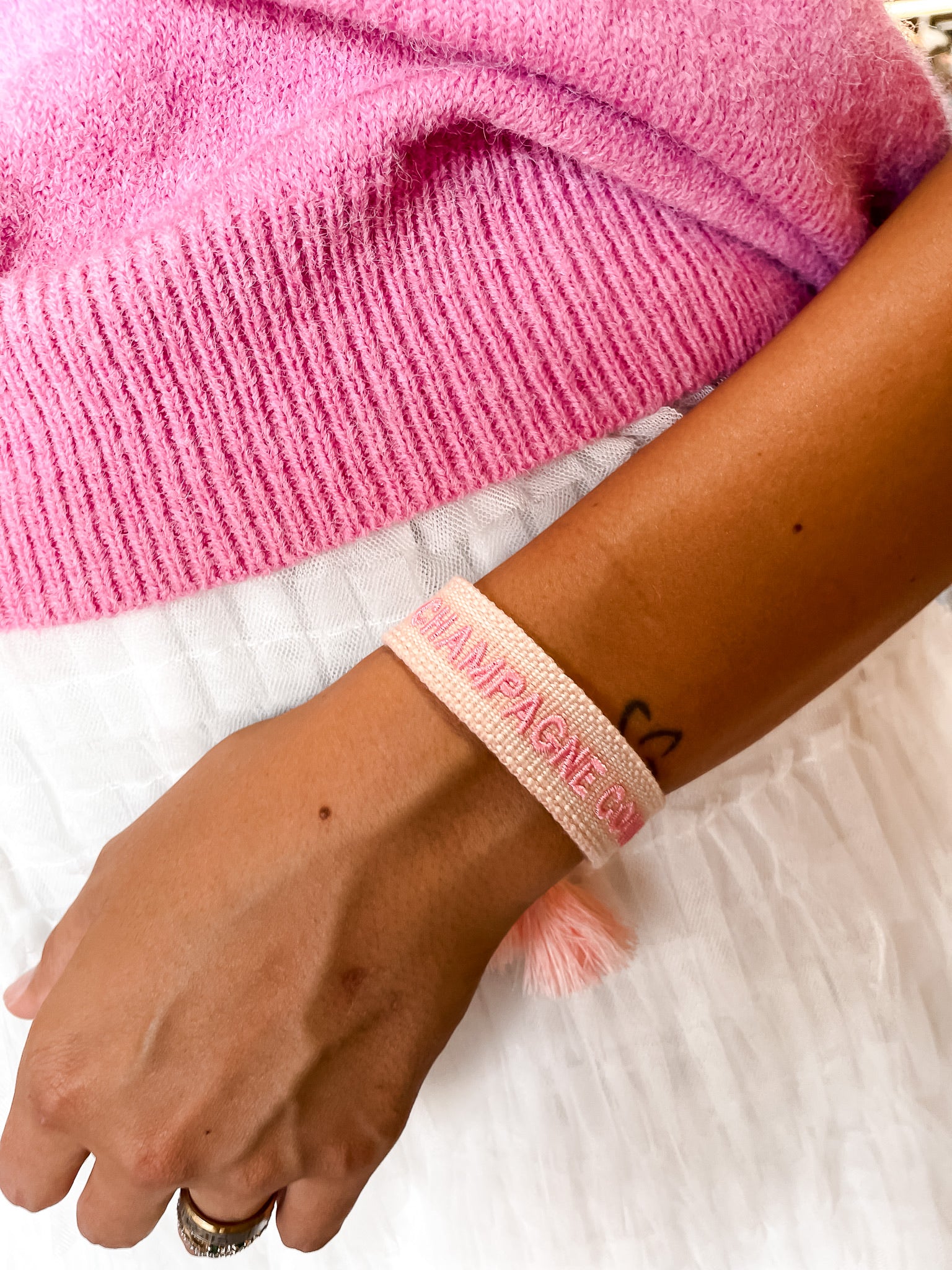 Champagne Cowgirl Tassel Bracelet