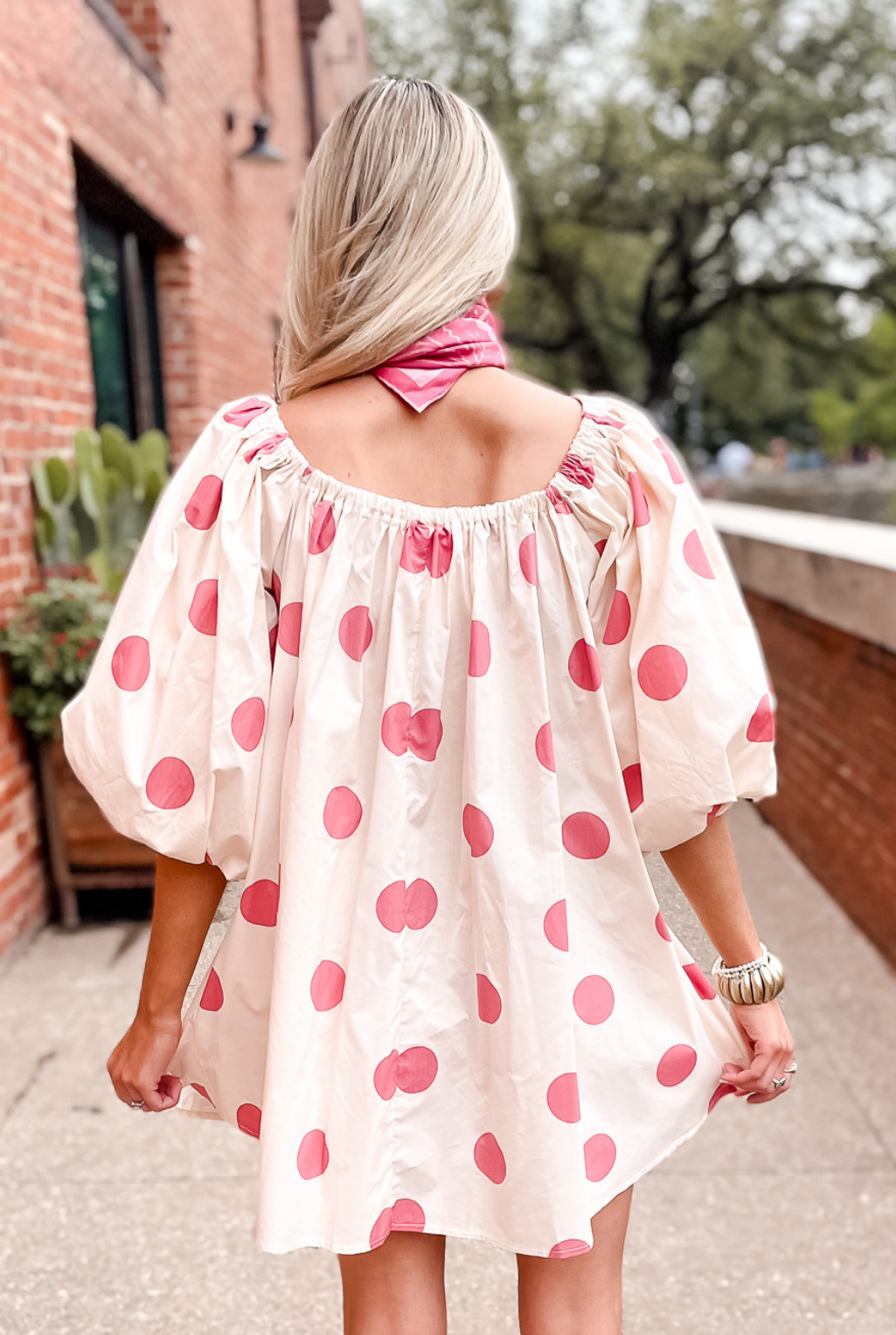 Some Like It Dot Dress - Pink