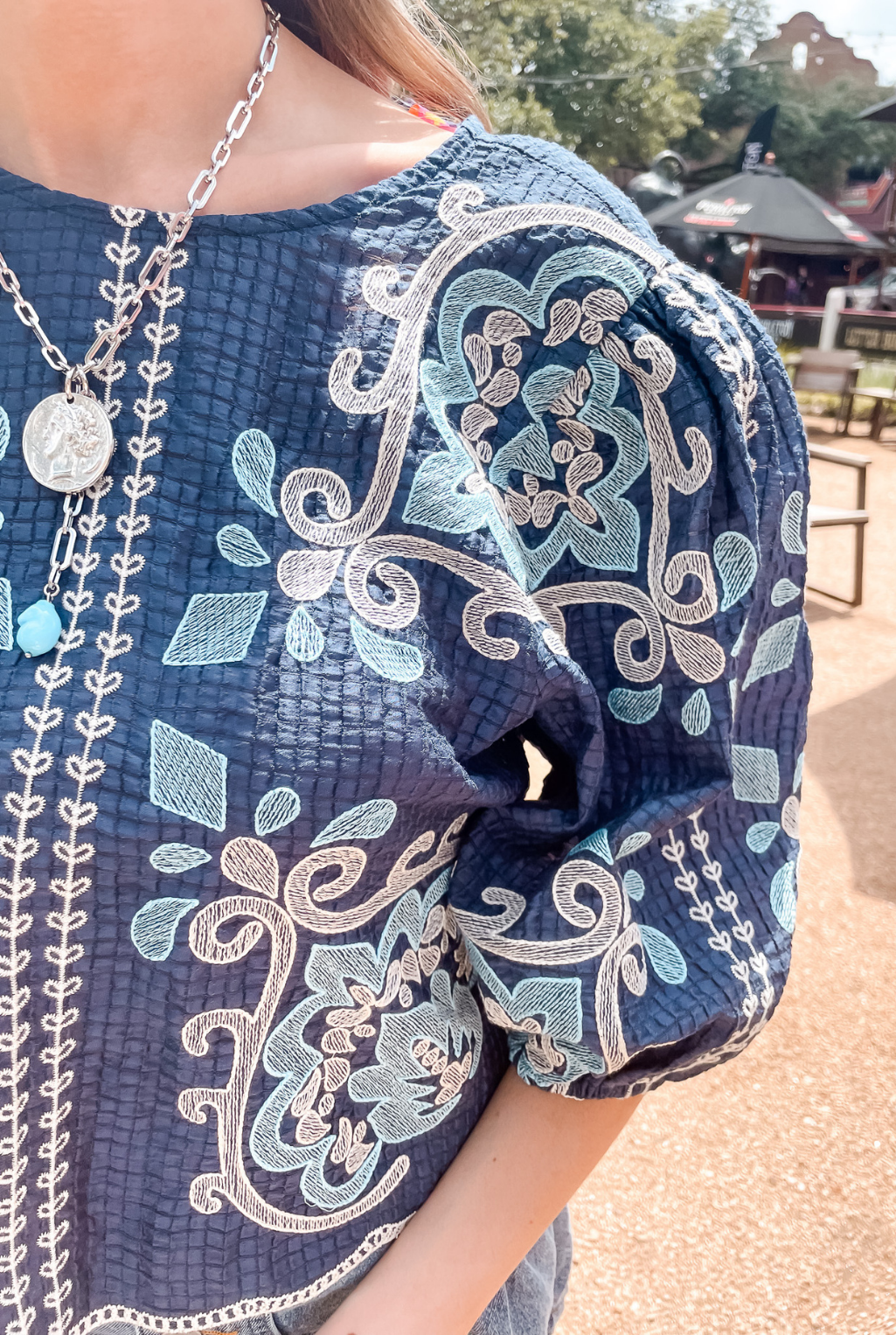 Blakely Embroidered Top