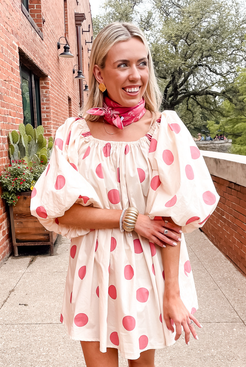 Some Like It Dot Dress - Pink