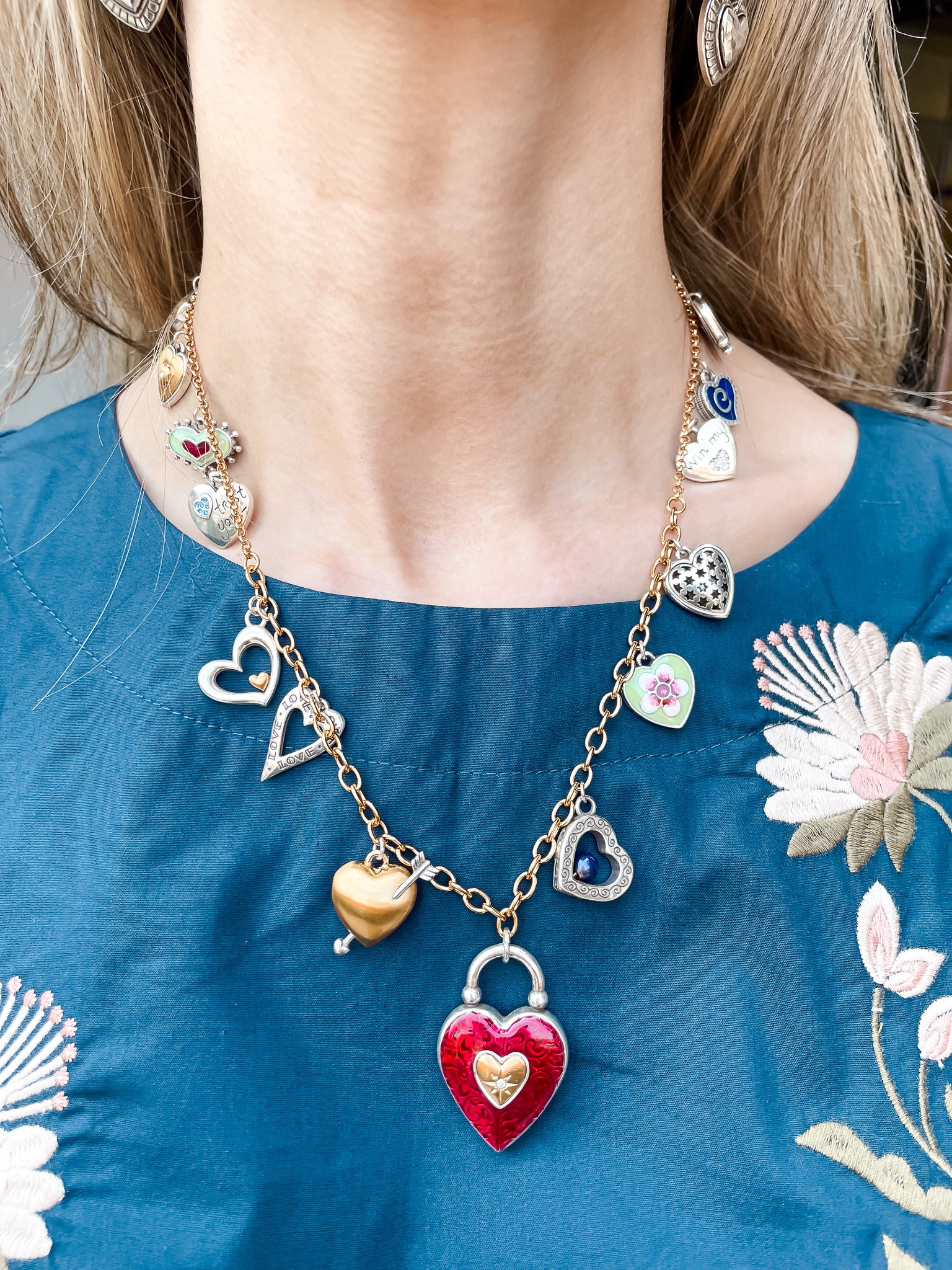 One Heart Long Necklace