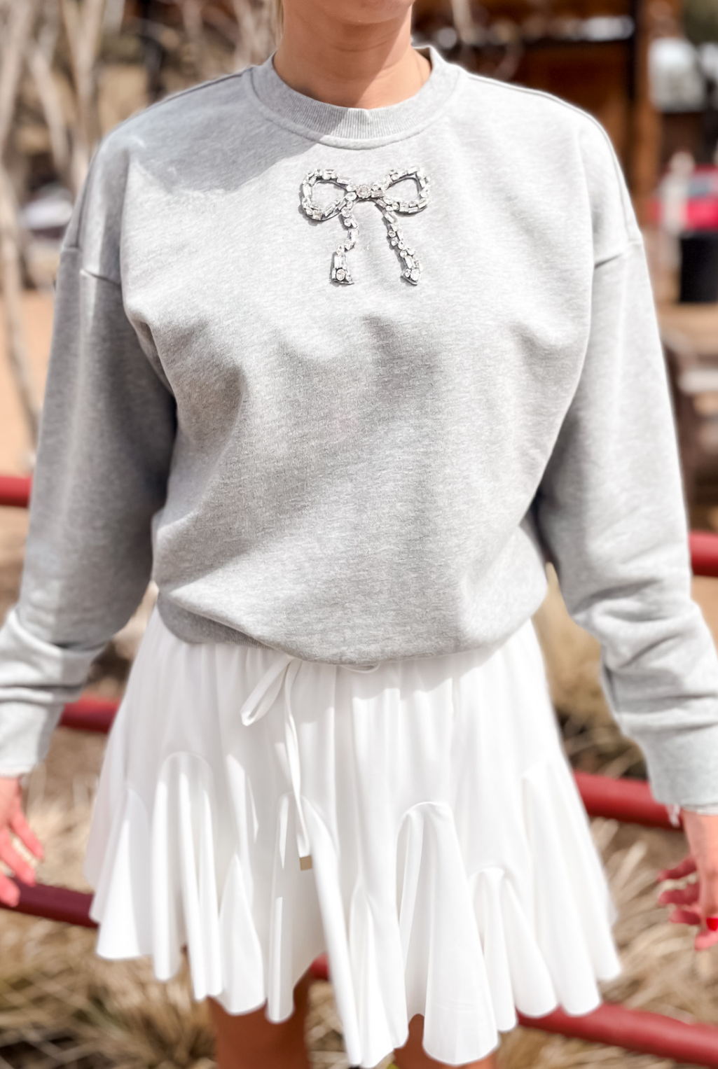 Diamond Bows Sweatshirt